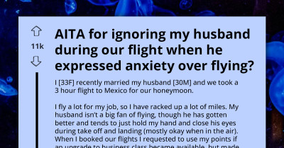 Wife's Revenge - Leaves Husband to Face Flying Anxiety After He Upgrades to Business Class Alone