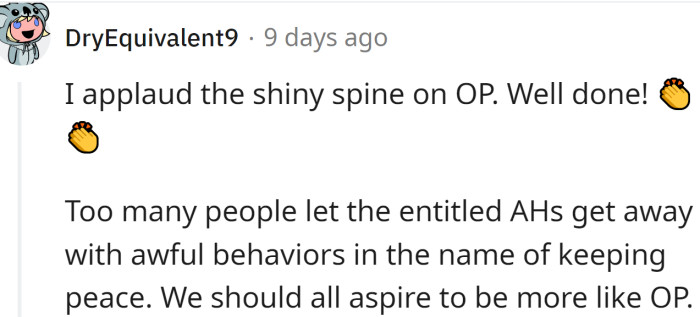 We should all be like OP.