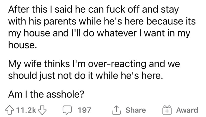 OP doubted the way he handled the situation, so he decided to consult with the Reddit community.