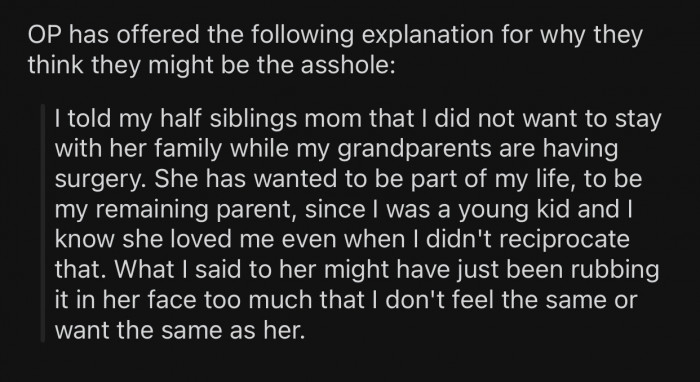 Here's why OP thinks he might potentially be the a-hole in this situation: