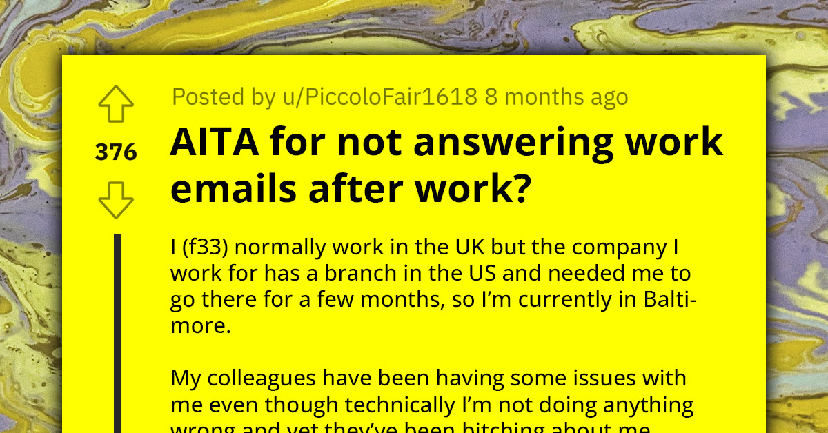 Redditor Faces Backlash From Colleagues For Dodging Work Calls And Emails After Office Hours