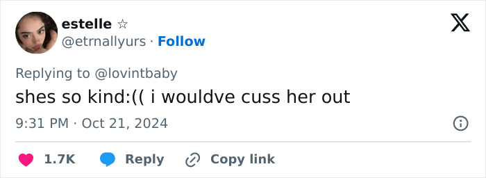 She is so kind