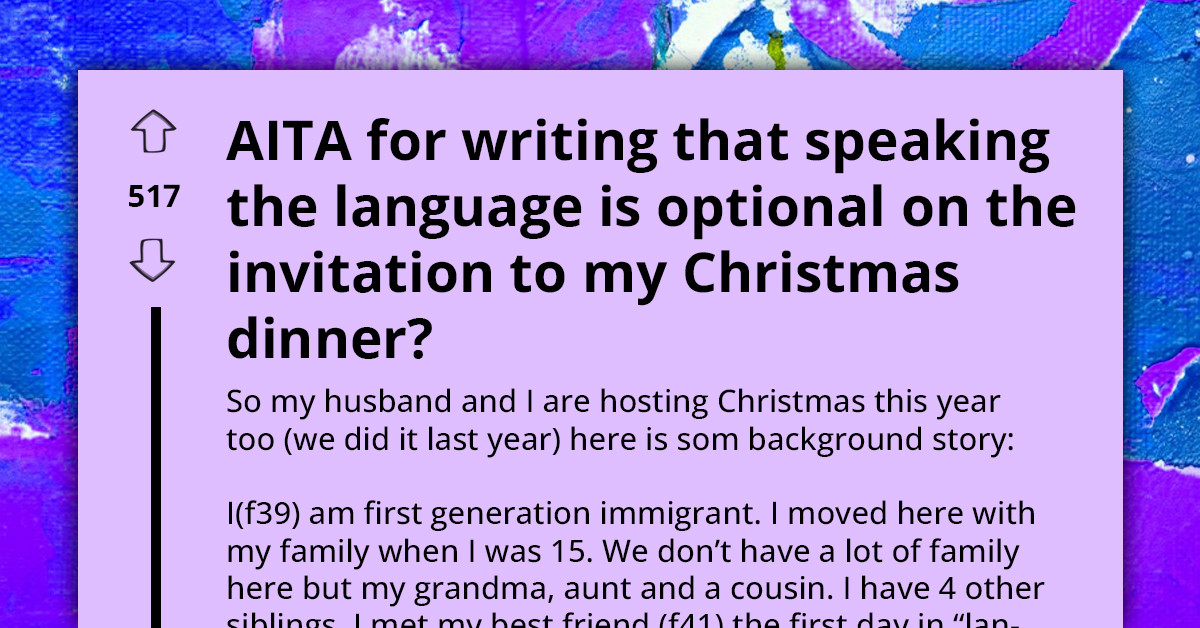 Woman Claps Back At In-Laws For Criticizing Her Immigrant Family’s Use Of Native Language At Christmas Dinner