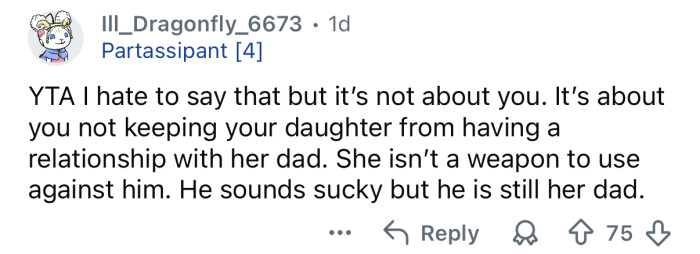 “It’s not about you.”