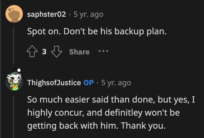 Looks like OP got the advice she needed.