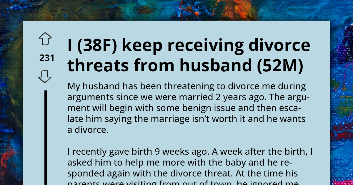 New Mom Grapples With Husband's Repeated Divorce Threats And Hostile Mother-In-Law During First Christmas With Newborn