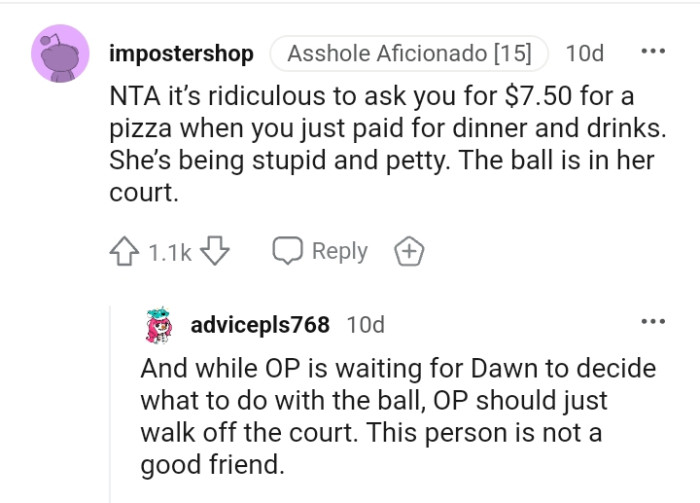 The ball is in her court