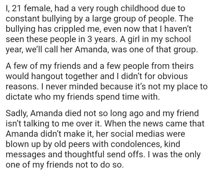 It's Not in the OP's Place to Dictate Who Her Friends Spend Time With