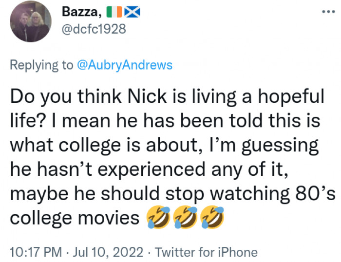 7. The effect of college movies from the 80s