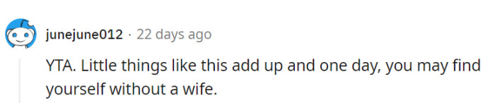 Small actions build the waves—don't be surprised if resentment builds up.