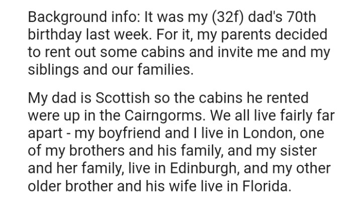 First of all, she provided background information