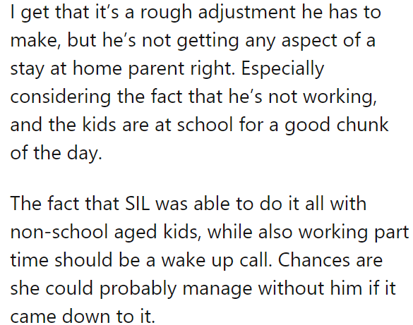 The SIL can manage without him.