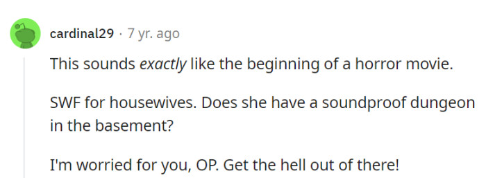 It does have that eerie setup, doesn't it?