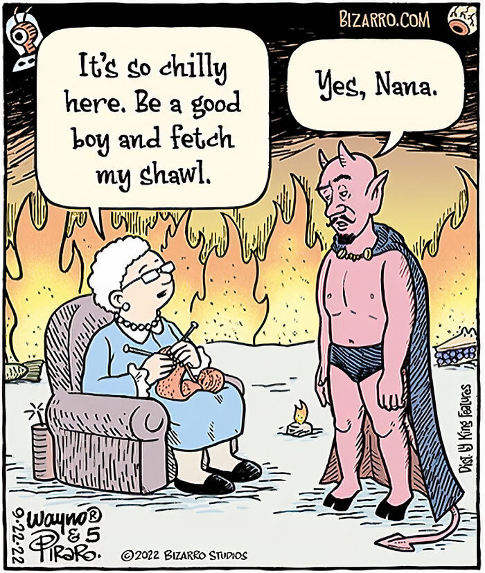 19. Lucifer could never say no to Nana. He's a good boy.