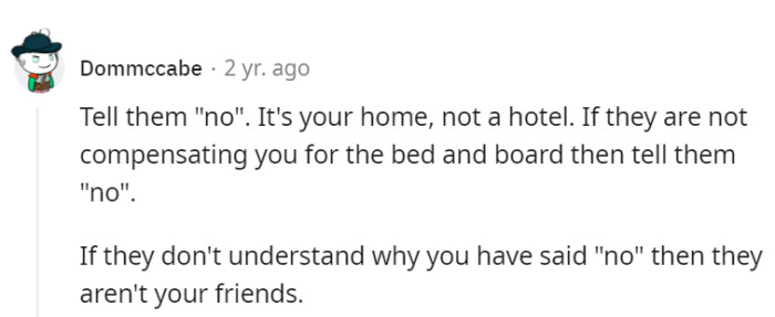 If the clear 'no' doesn't resonate, it's a friendship's off-key note.