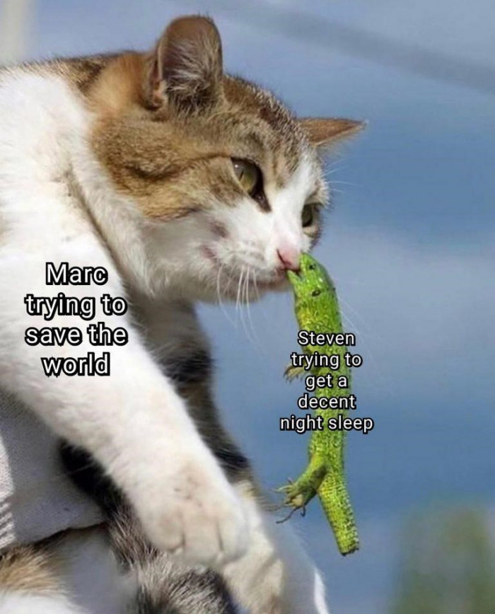 20. What Marc is trying to do versus what Steven is trying to do