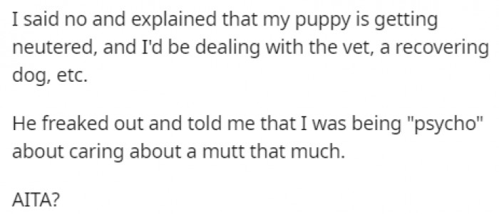 She rejected him and explained her reasoning, but the coworker freaked out on her