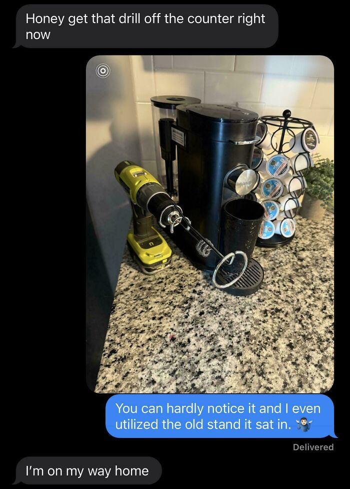 "Milk Frother Thing Crapped Out, Had To Improvise And Got A Bonus Upset Wife!"