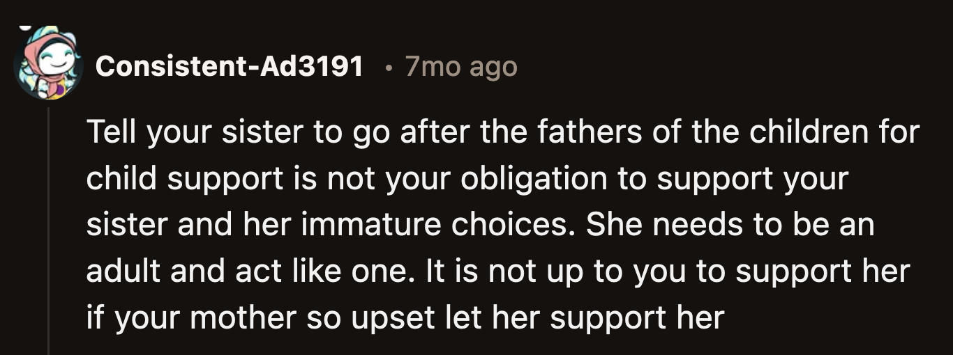 OP has given Mia enough grace. She generously supported her and her baby while she recovered from her first pregnancy. OP has done enough.