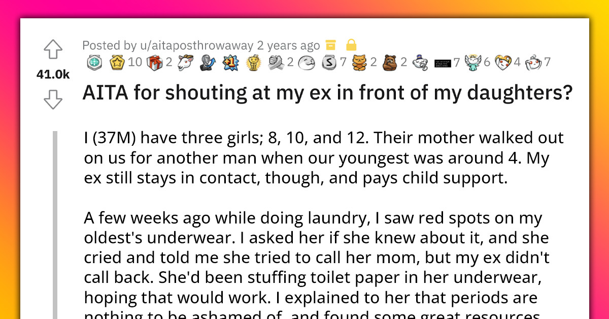 Man Gets Into Heated Argument With His Ex-Wife In Front Of Their Kids, And The Reactions Of These Little Girls Were Totally Heartbreaking