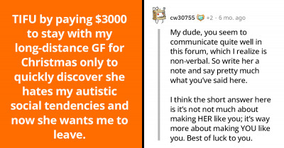 Dude Spends $3,000 to Celebrate Christmas with Long-Distance GF Only to Realize She Wants Him to Leave