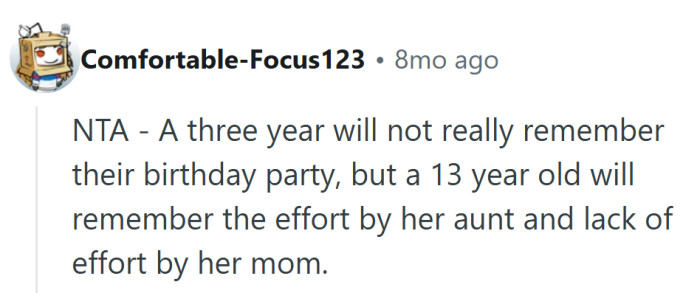 That 13-year-old’s going to remember the sushi spread long after her brother forgets Chuck E. Cheese.