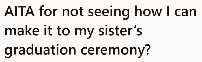 She’s already feeling the pressure before even explaining the situation.