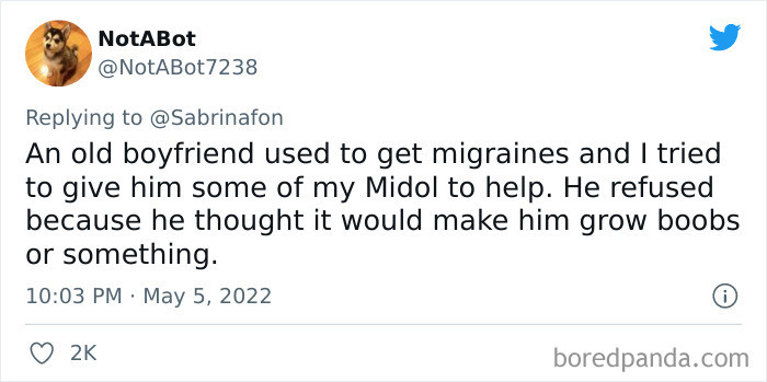 31. The power of Midol, apparently