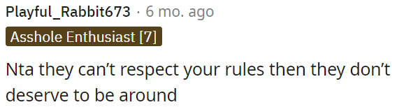 If he doesn't follow OP's rules, he shouldn't be here.