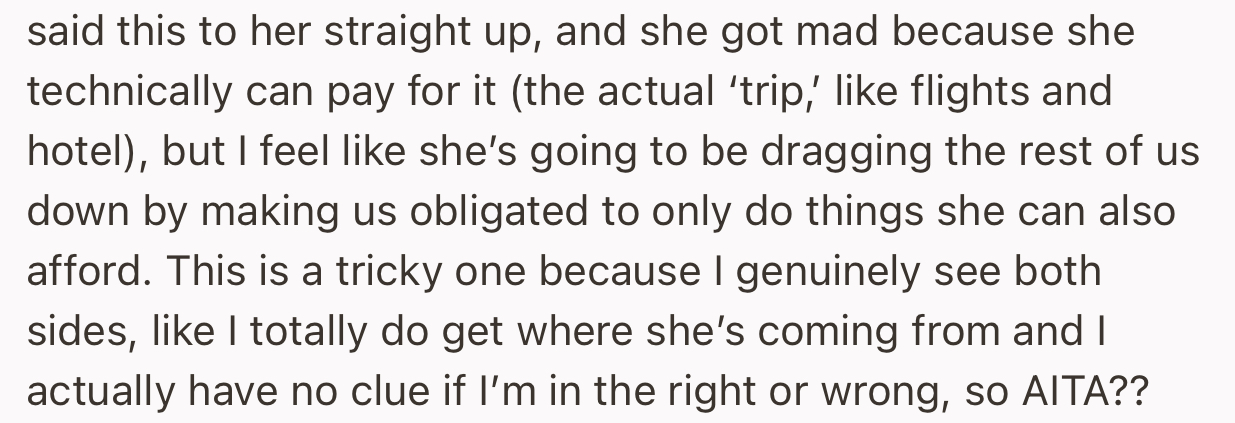 OP Decided to Be Straightforward with Her, Which Has Now Caused a Major Fracas in Their Friend Group