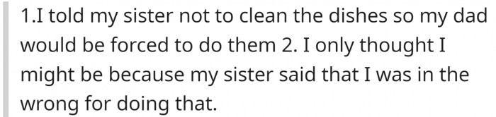 OP has offered the following explanation for why they think they might be the asshole: