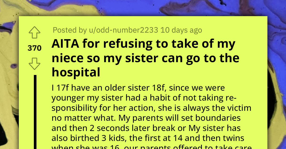 Parents Pressure Teen to Babysit Twin Nephews All Summer as Teen Sister Prepares for Fourth Child