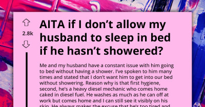 Woman Wants To Know If She's Wrong For Wanting Her Husband To Shower Before Going To Bed