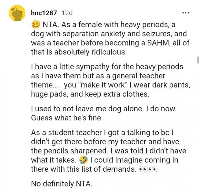 All of those excuses are absolutely ridiculous