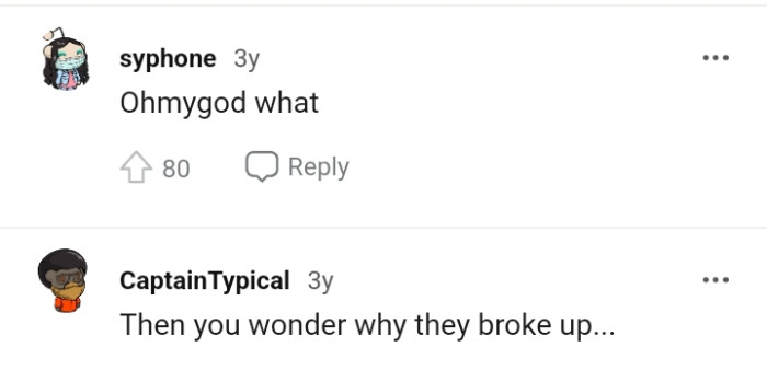 With This, Do You Still Need to Wonder Why They Broke Up?