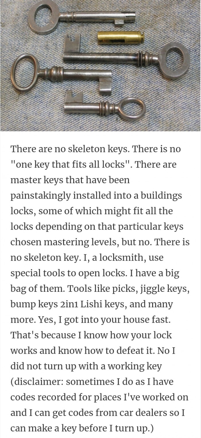 9. There is no skeleton key