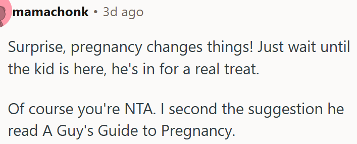 Pregnancy changes things!