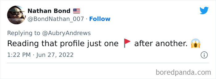 35. A bunch of red flags