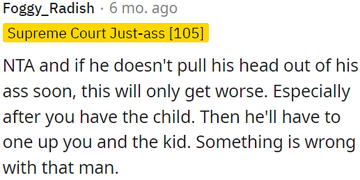 There's something wrong with him.