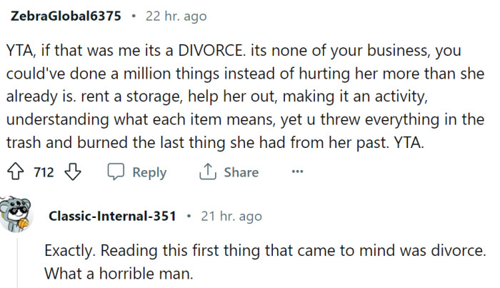 Divorce does get mentioned a lot here