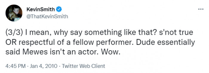 This upset director Kevin Smith, who then called out NPH on Twitter: