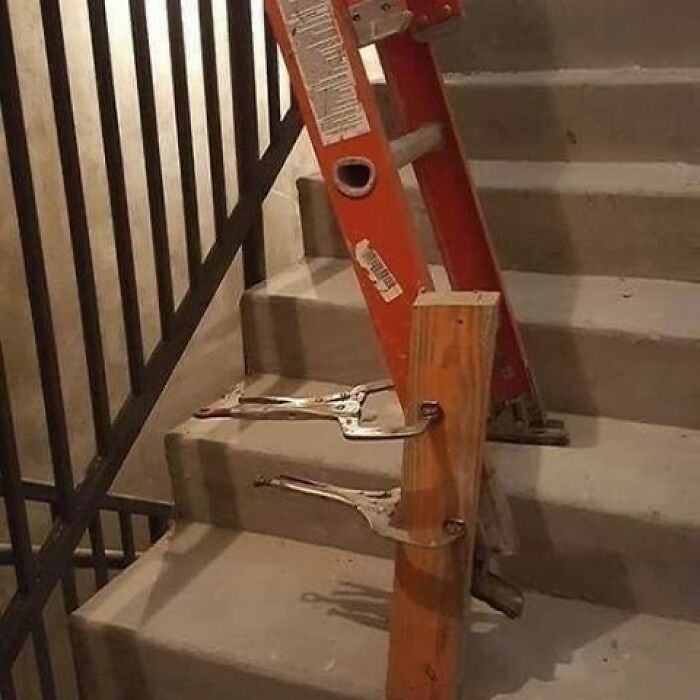 26. Who Needs Scaffolding for Stairs When You Have Bob's Ingenuity?