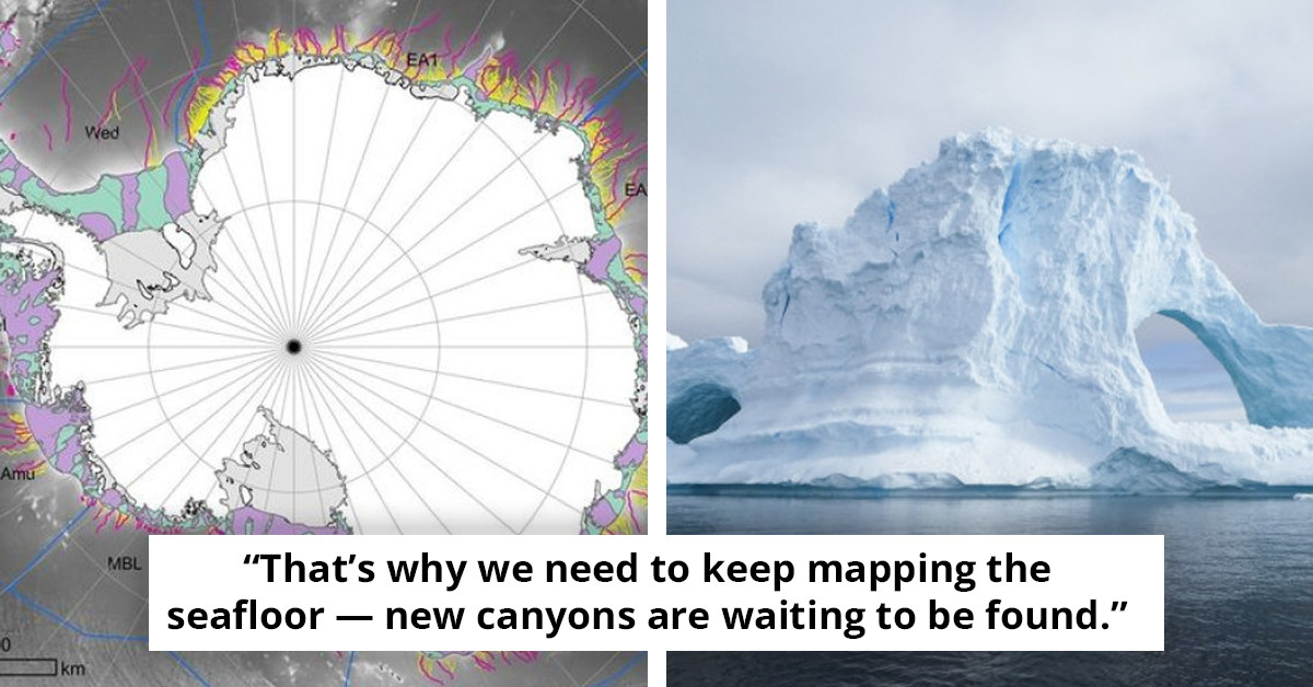 New Research Uncovers Massive Canyon Networks Beneath Antarctic Waters
