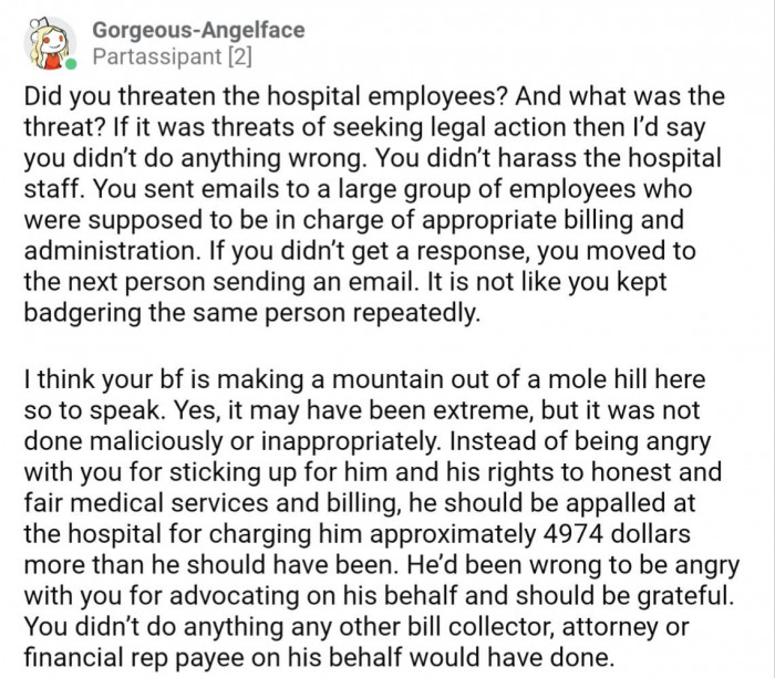 OP's boyfriend is making this a bigger deal than it is