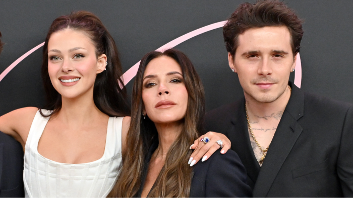 Victoria Beckham and Nicola Peltz stand with Brooklyn Beckham during family tension rumors