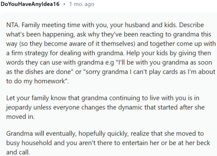 Family meeting time with you, your husband, and your kids