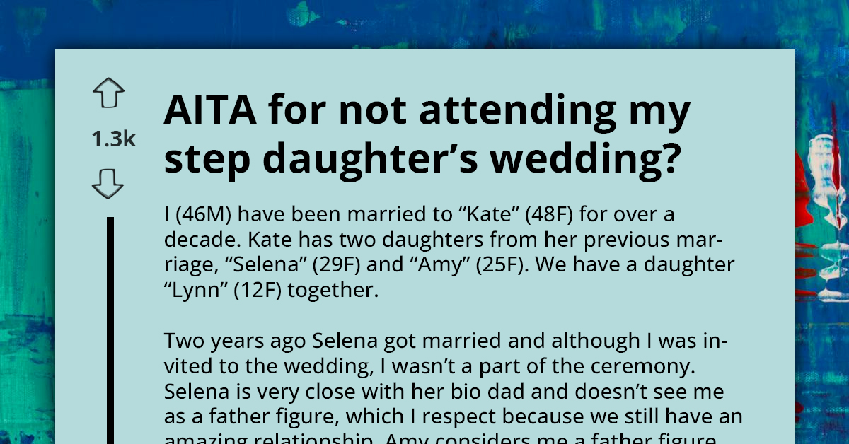 Redditor Gets Called Out For Not Wanting To Replace His Step-Daughter's Father For Her Wedding Ceremony
