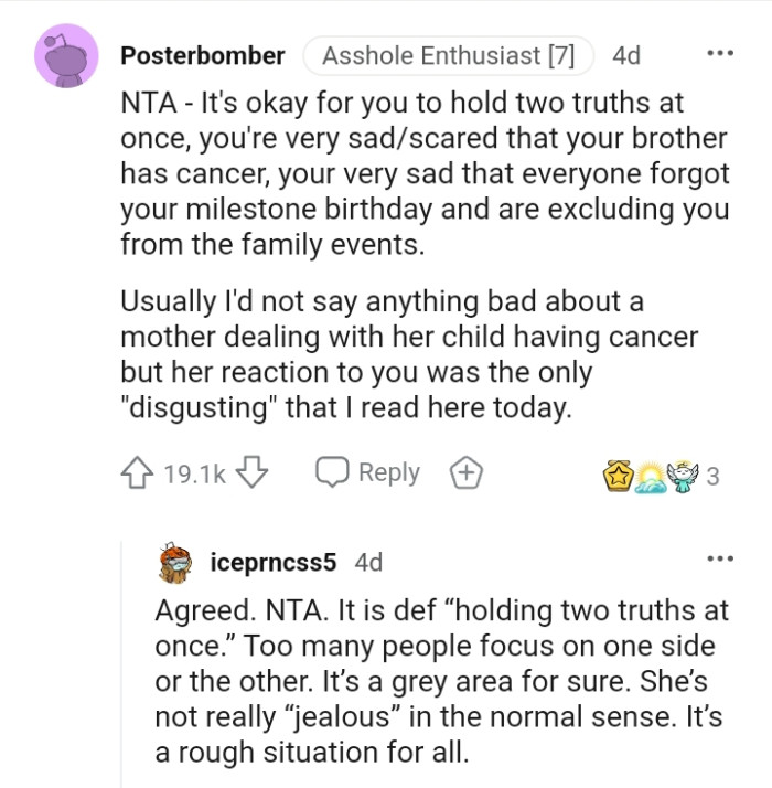 Let's head into the comments and see what Redditors have to say to the OP