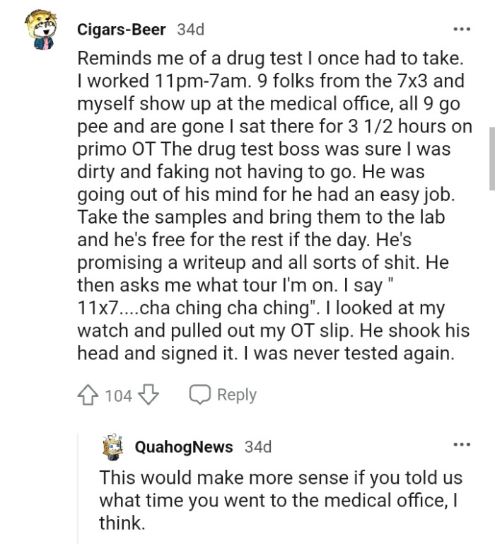 This Redditor has a similar story to share