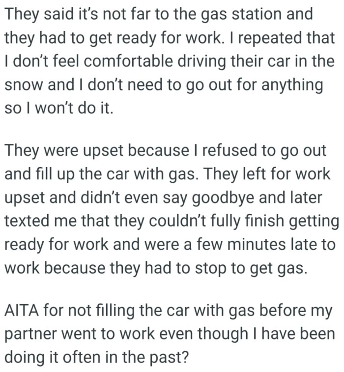 They left for work upset and didn’t even say goodbye